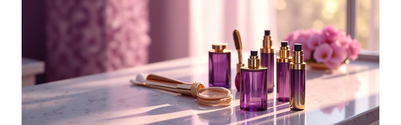 Artistic view of luxurious beauty tools and serene spa environment